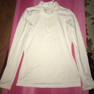 White nike half zip